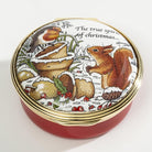 Halcyon Days Woodland in the Snow Enamel Box - Personalised