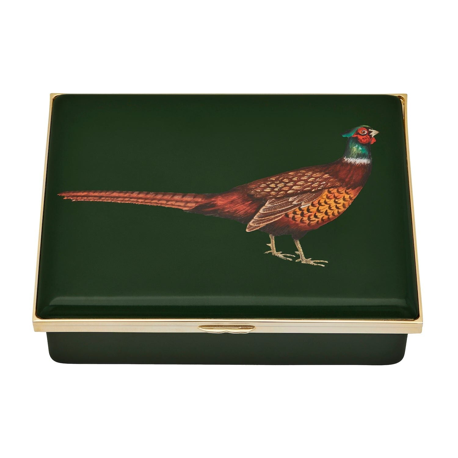 Halcyon Days Woodland Wildlife Pheasant Enamel Box