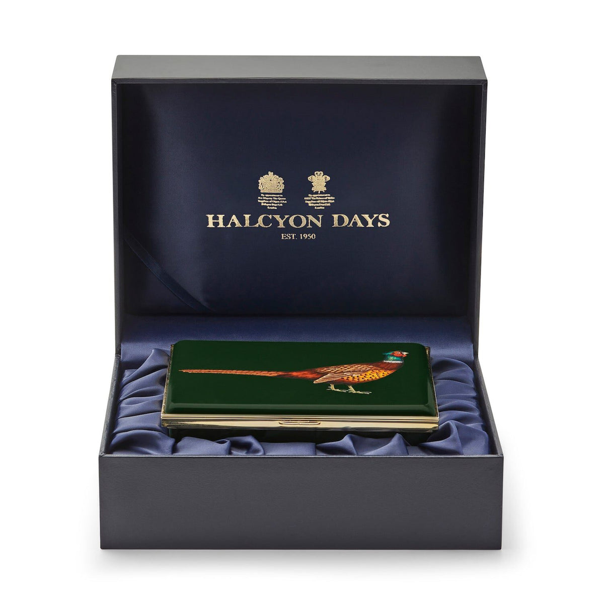 Halcyon Days Woodland Wildlife Pheasant Enamel Box, alternate view