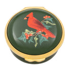 Halcyon Days Woodland Wildlife Red Cardinal Enamel Box