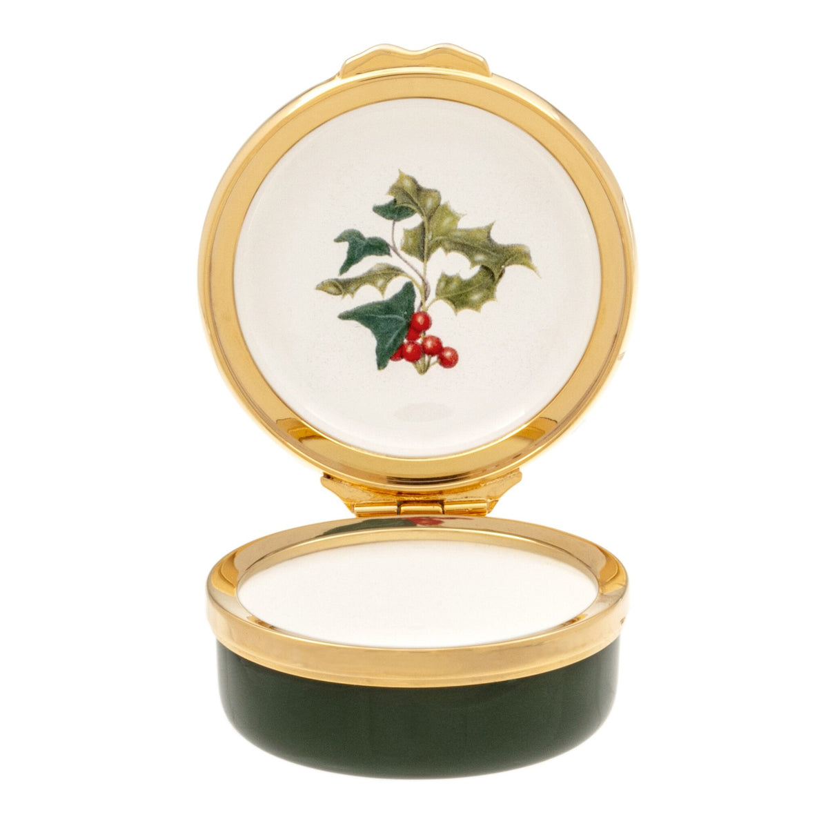 Halcyon Days Woodland Wildlife Red Cardinal Enamel Box, alternate view