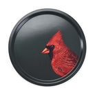 Halcyon Days Woodland Wildlife Red Cardinal - Round Birchwood Tray