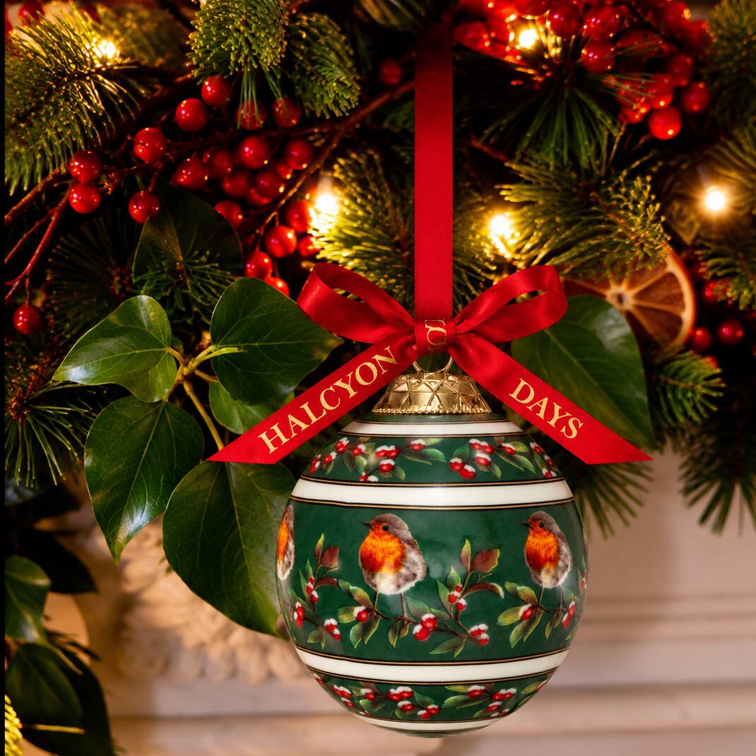 Halcyon Days Woodland Wildlife Robin Bauble, view 2
