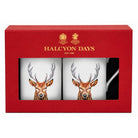 Halcyon Days Woodland Wildlife Stag Mug Set of 2