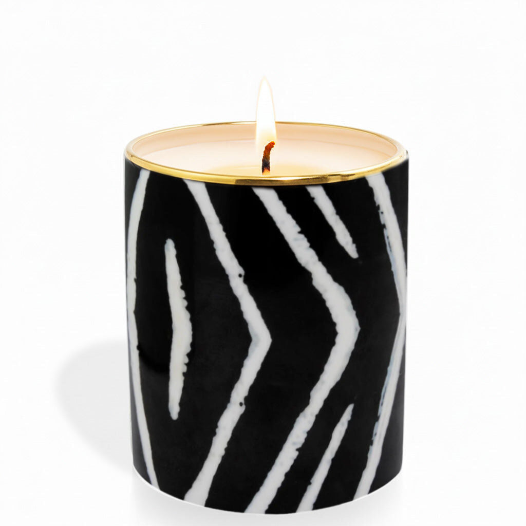 Halcyon Days Zebra Fine Bone China Candle – Jasmine