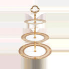 Haviland 3 Tier Cake Plate Salon Murat Cherry Gold Cake Stand