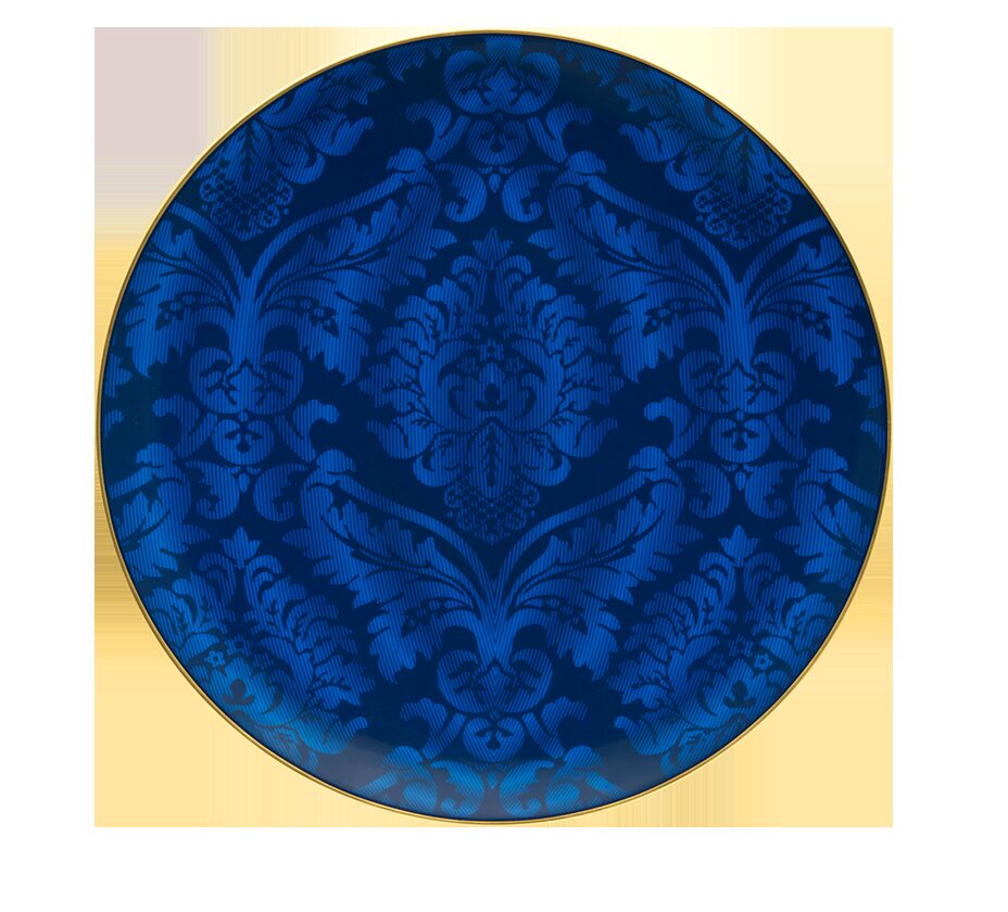 Haviland Damassé Blue Ritz Paris Service Plate