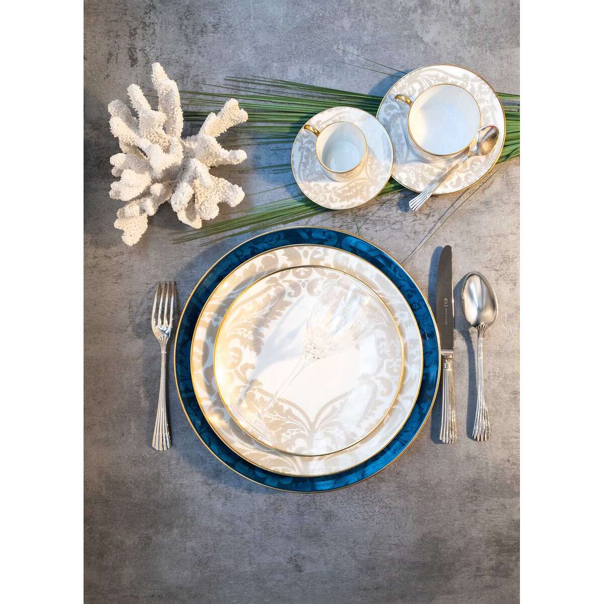 Haviland Damassé Ritz Paris Bread and Butter Plate, alternate view