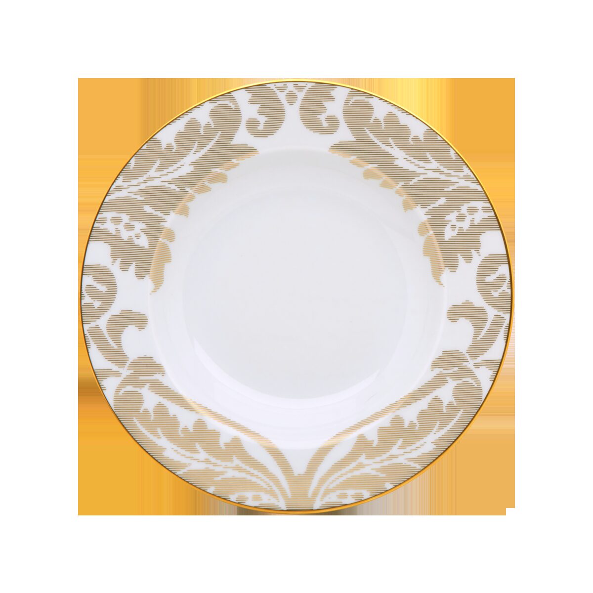 Haviland Damassé Ritz Paris Rim Soup Plate Soup Plates & Rimmed Soup Bowl