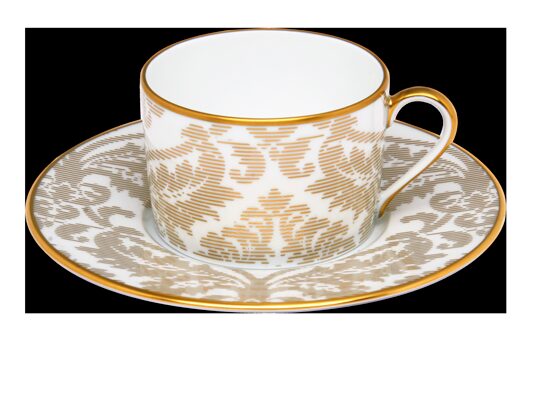 Haviland Damassé Ritz Paris Teacup and Saucer Cup & Saucer Set