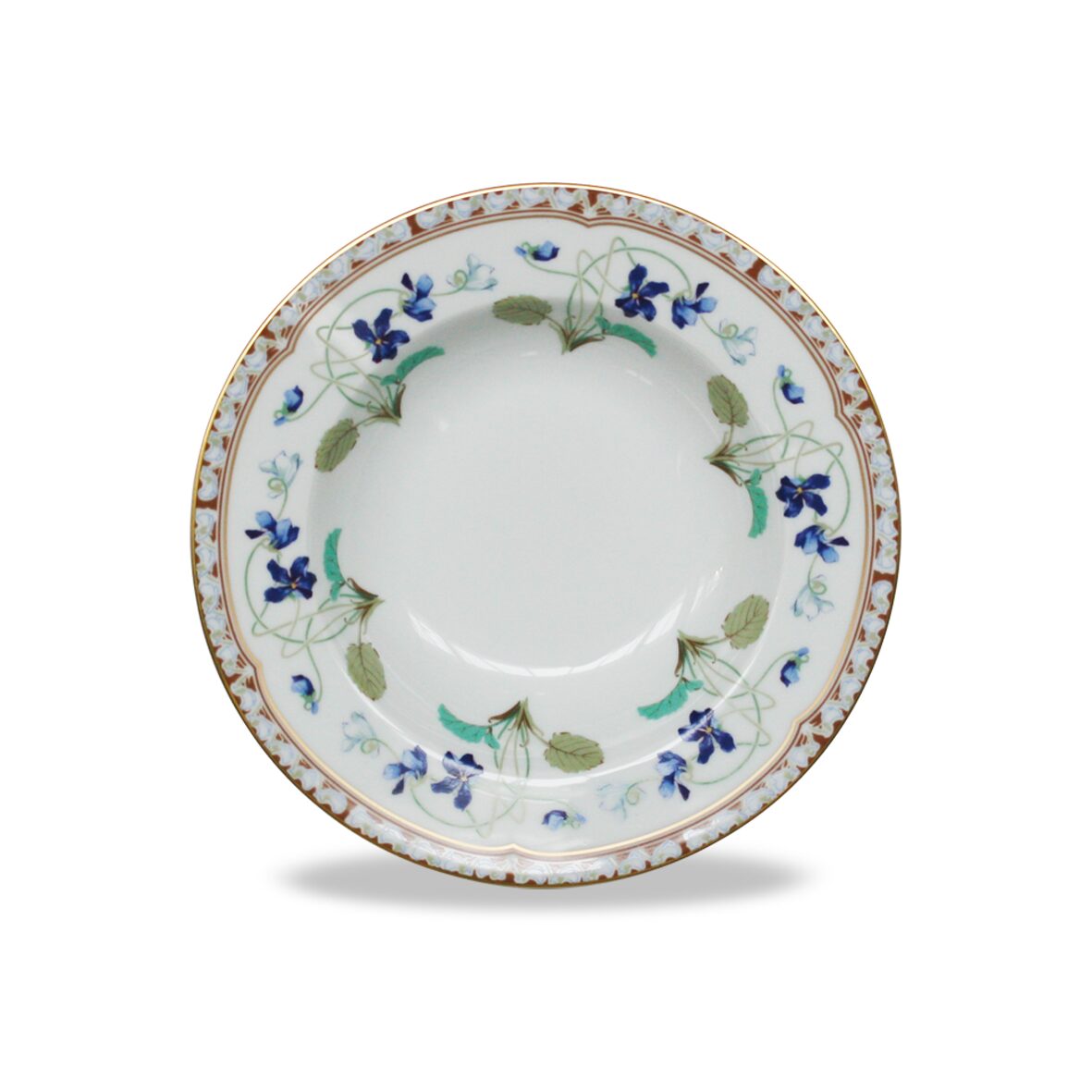Haviland Impératrice Eugénie Rim Soup Plate Soup Plates & Rimmed Soup Bowl, alternate view