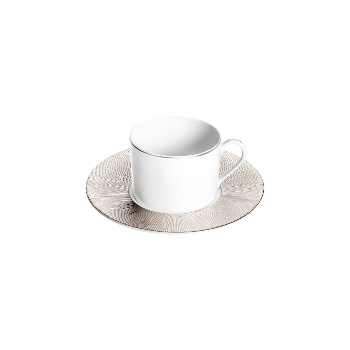 Haviland Infini Platinum Teacup and Saucer Cup & Saucer Set, alternate view
