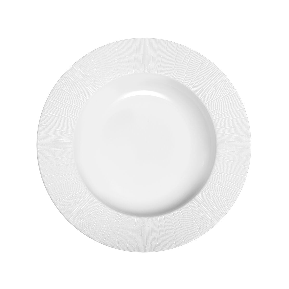 Haviland Infini White Rim Soup Plate Soup Plates & Rimmed Soup Bowl, alternate view