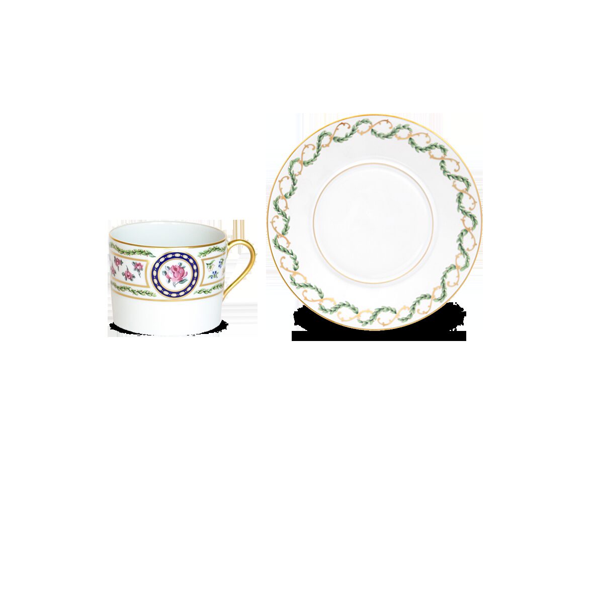 Haviland Louveciennes Cappuccino Cup and Saucer Cup & Saucer Set