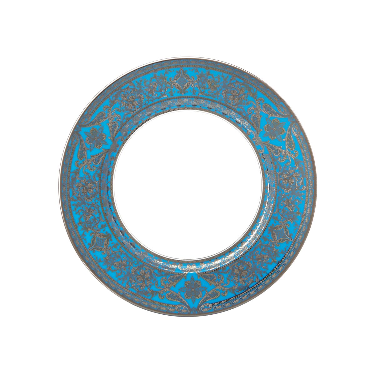 Haviland Matignon Pool Blue Platinum Salad Plate, alternate view