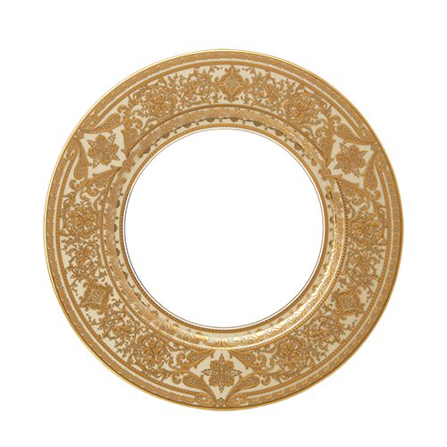 Haviland Matignon White Gold Dinner Plate, alternate view