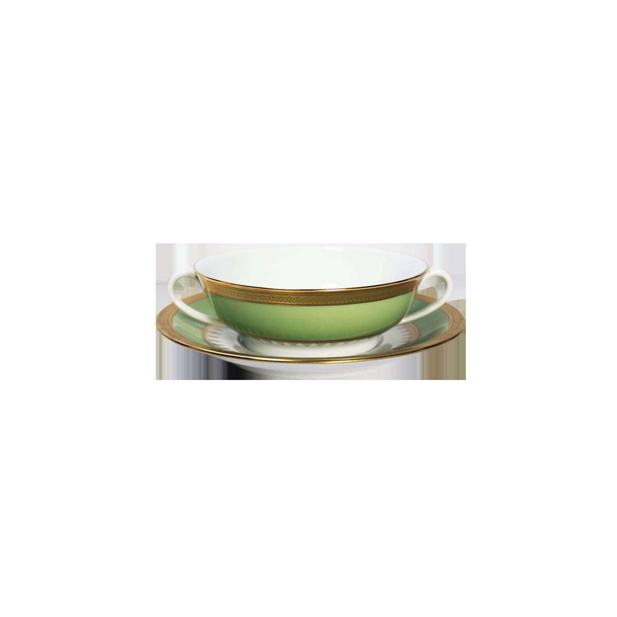 Haviland Oasis Cream Soup Cup and Saucer