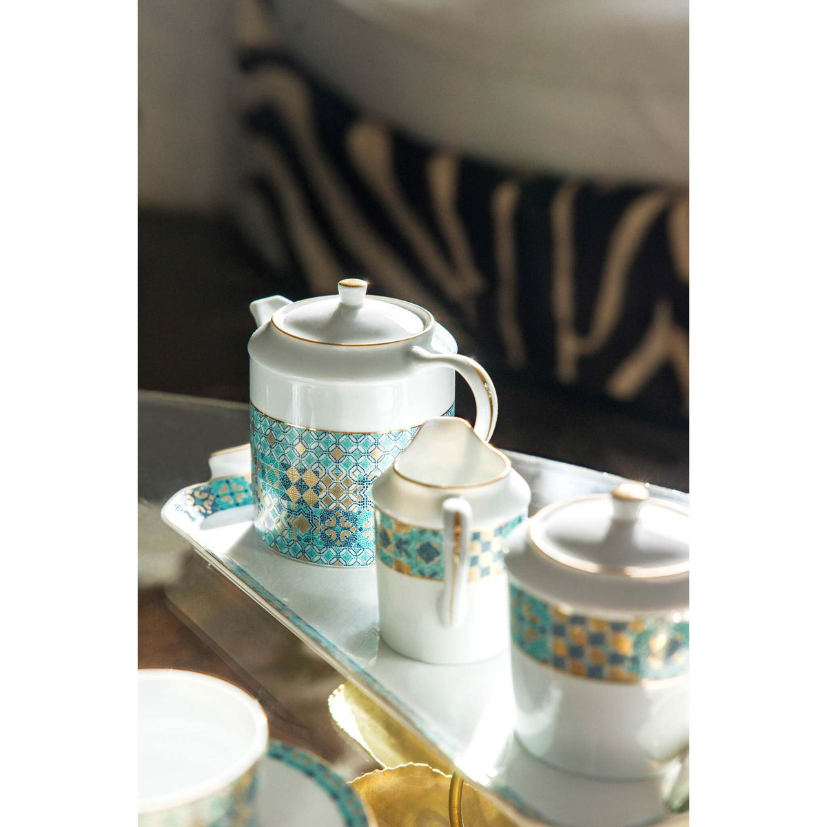 Haviland Portofino Sugar Bowl, lifestyle view