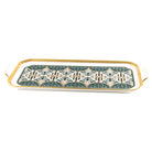 Haviland Rêves Du Nil Green Gold Rectangular Cake Platter, alternate view