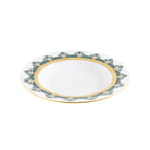 Haviland Rêves Du Nil Green Gold Rim Soup Plate Soup Plates & Rimmed Soup Bowl, alternate view