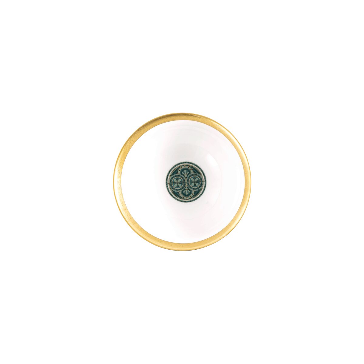 Haviland Rêves Du Nil Green Gold Soup Bowl, alternate view