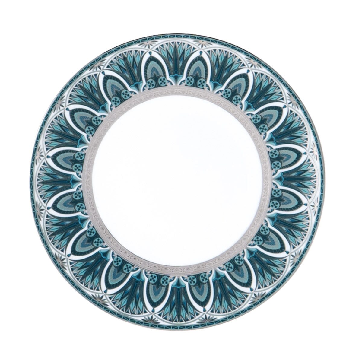 Haviland Rêves Du Nil Green Platinum Dinner Plate, alternate view