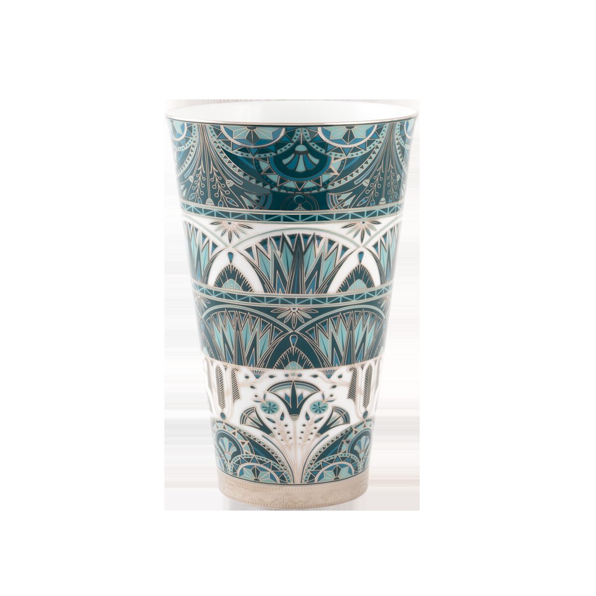 Haviland Rêves Du Nil Green Platinum Large Vase