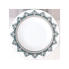 Haviland Rêves Du Nil Green Platinum Rim Soup Plate Soup Plates & Rimmed Soup Bowl