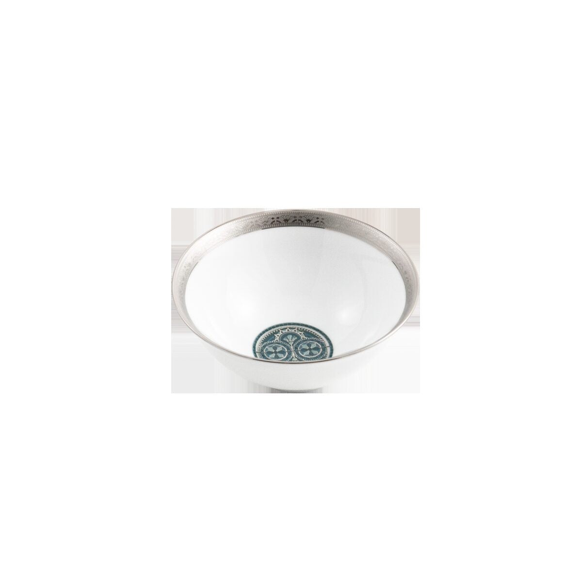 Haviland Rêves Du Nil Green Platinum Soup Bowl