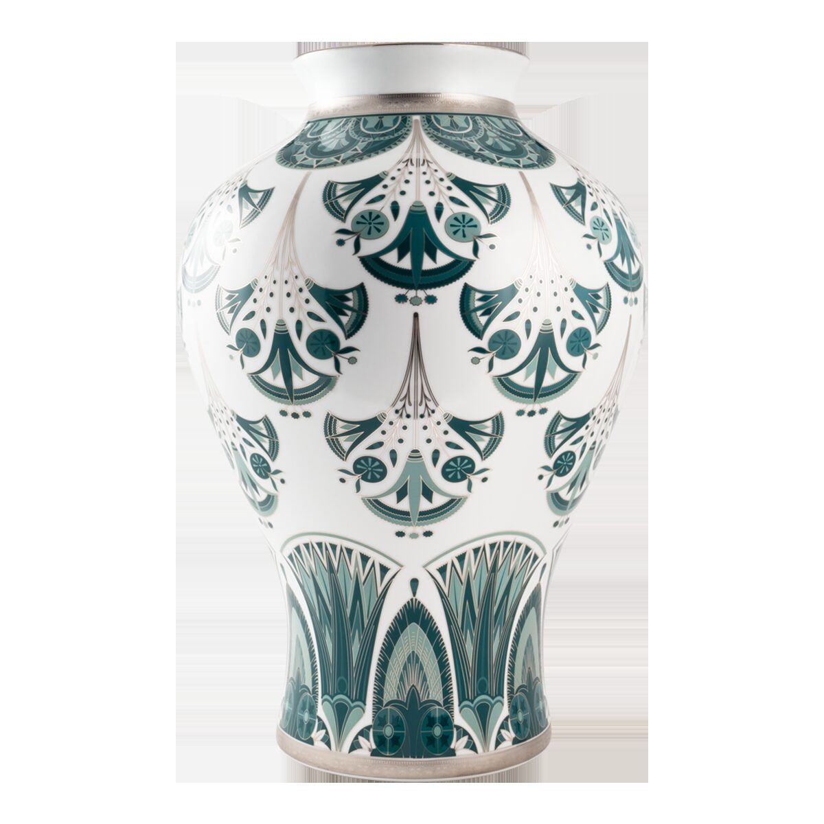 Haviland Rêves Du Nil Green Platinum Xl Vase