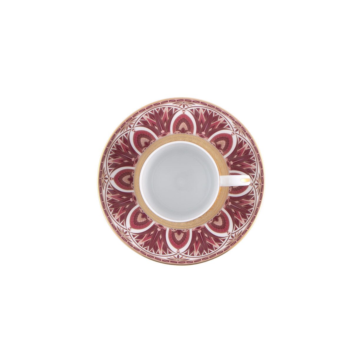 Haviland Rêves Du Nil Pourpre Gold Coffee Cup and Saucer Cup & Saucer Set, alternate view