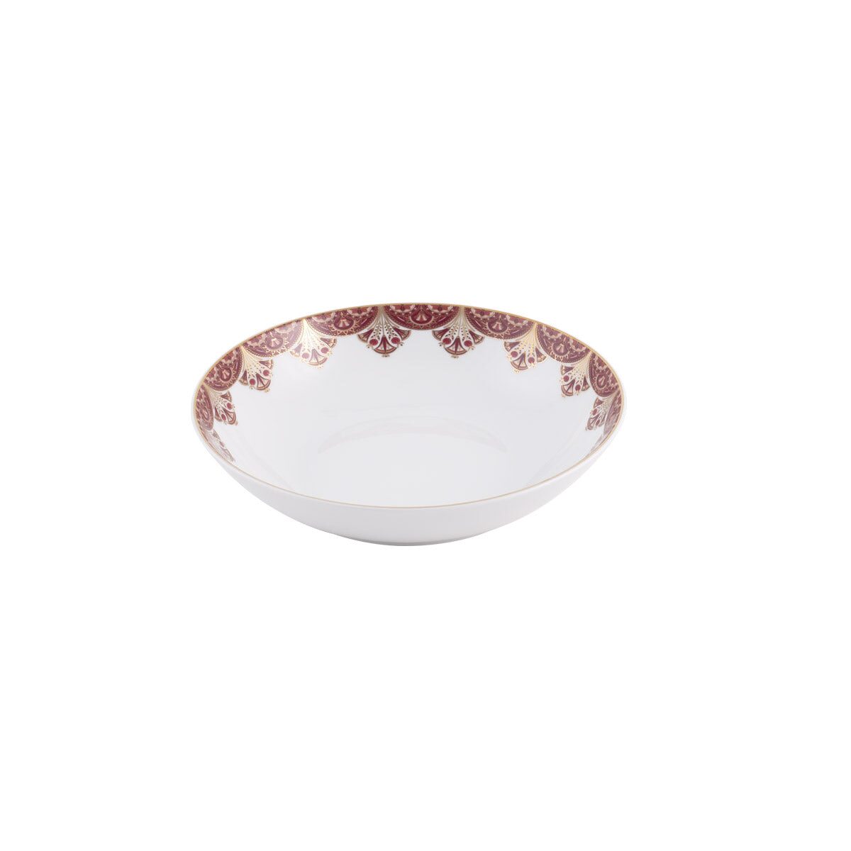 Haviland Rêves Du Nil Pourpre Gold Coup Soup Plate Coupe Soup Bowl, alternate view