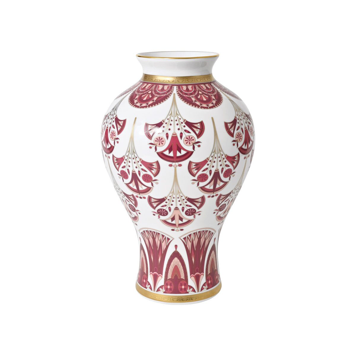 Haviland Rêves Du Nil Pourpre Gold H 13.8'' Vase, alternate view