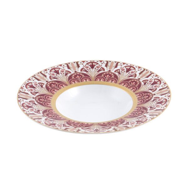 Haviland Rêves Du Nil Pourpre Gold Large Rim Soup Plate Soup Plates & Rimmed Soup Bowl