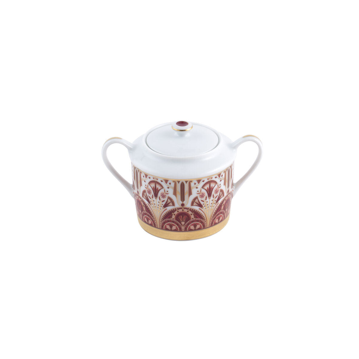 Haviland Rêves Du Nil Pourpre Gold Sugar Bowl
