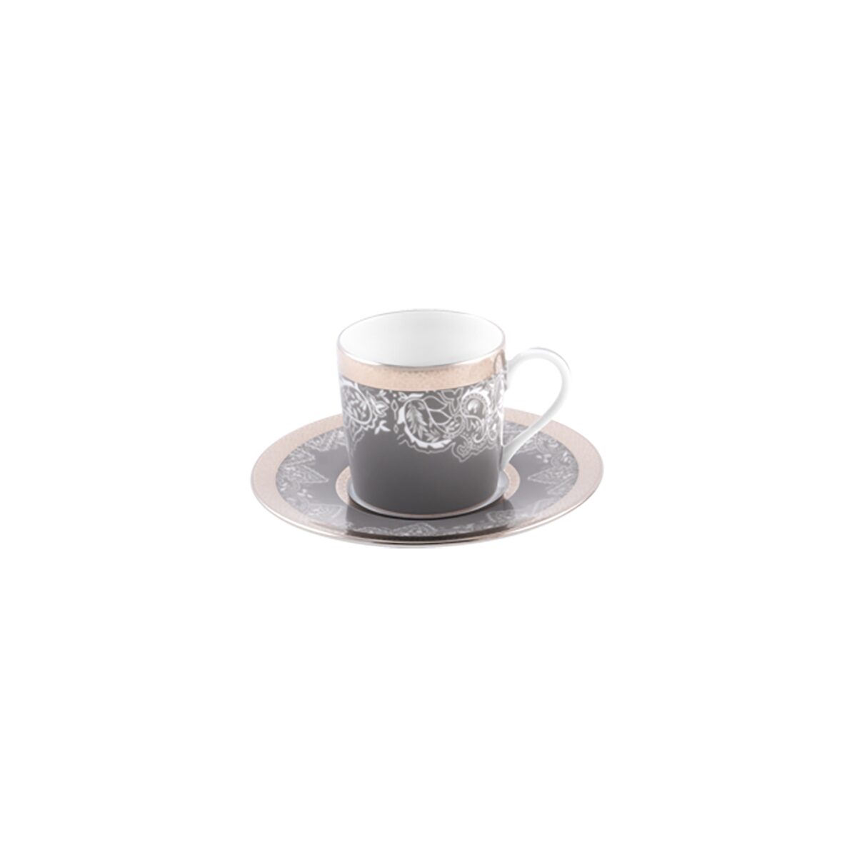 Haviland Romane Gray Coffee Cup and Saucer Cup & Saucer Set, alternate view