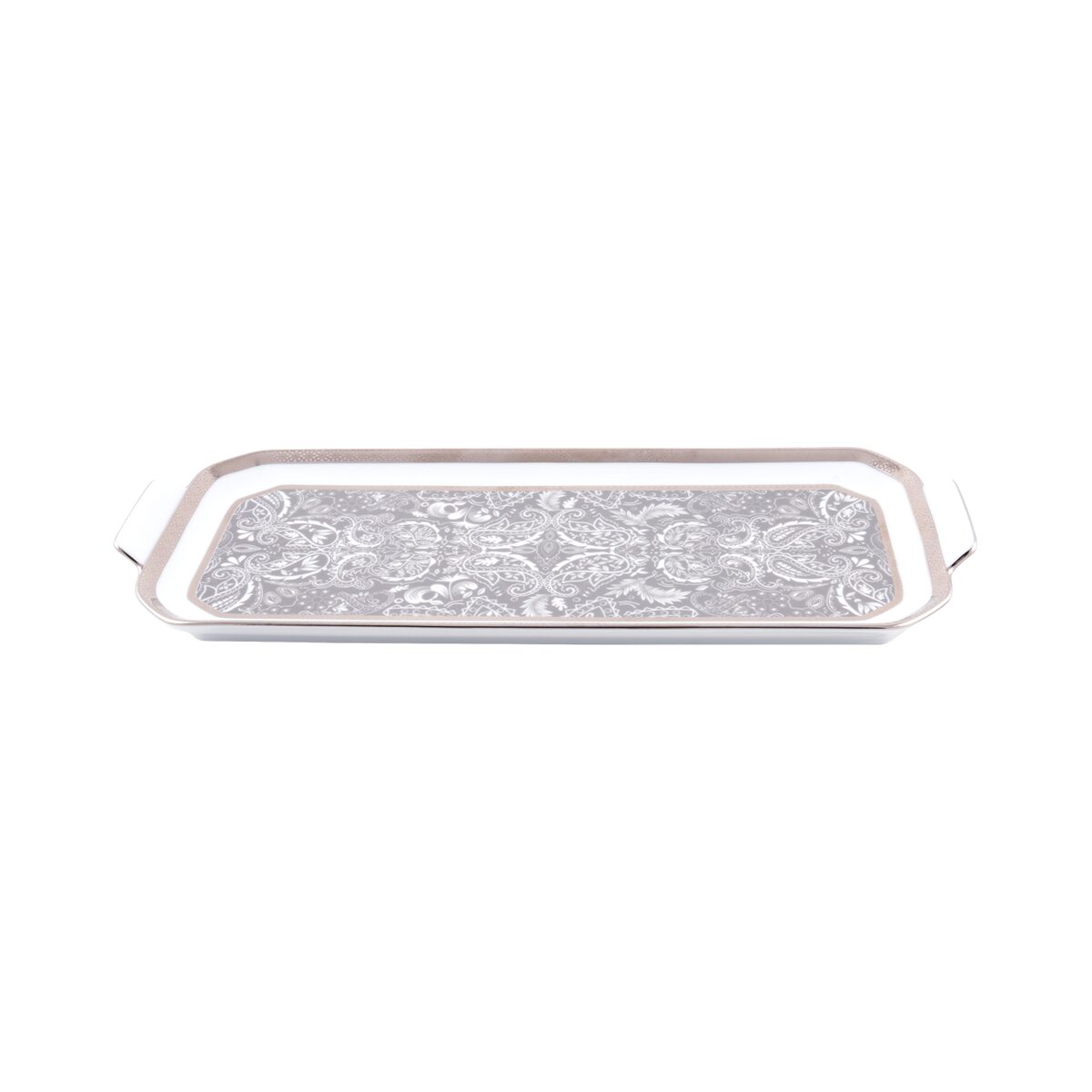 Haviland Romane Gray Rectangular Cake Platter, alternate view