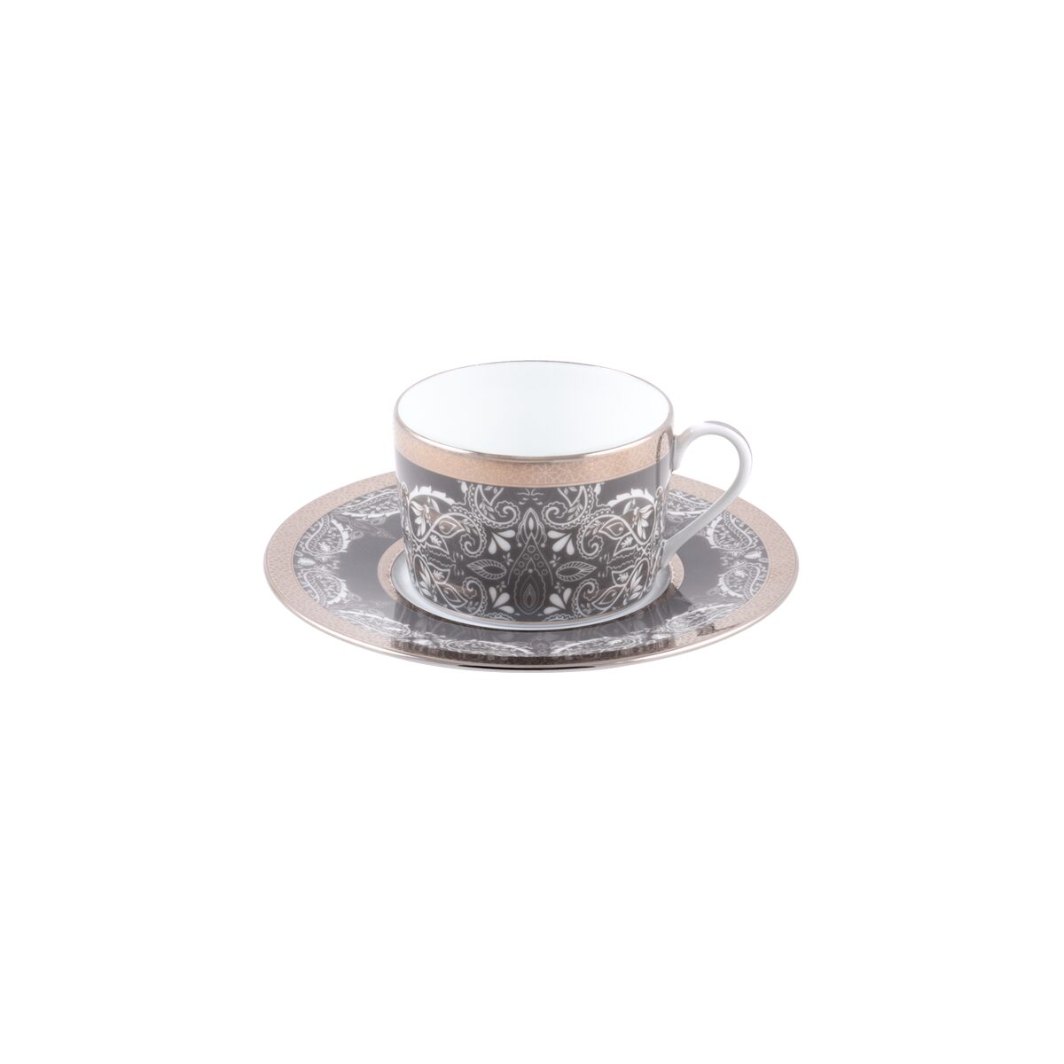 Haviland Romane Gray Teacup and Saucer Cup & Saucer Set, alternate view