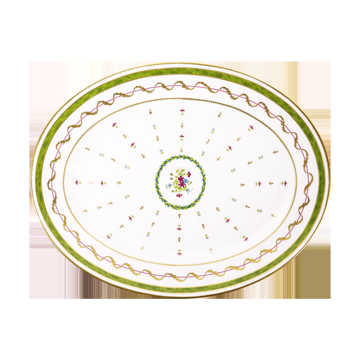 Haviland Vieux Paris Vert Oval Platter