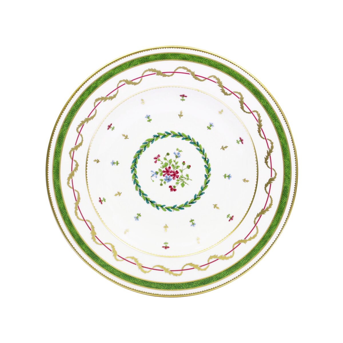 Haviland Vieux Paris Vert Rim Soup Plate Soup Plates & Rimmed Soup Bowl, alternate view