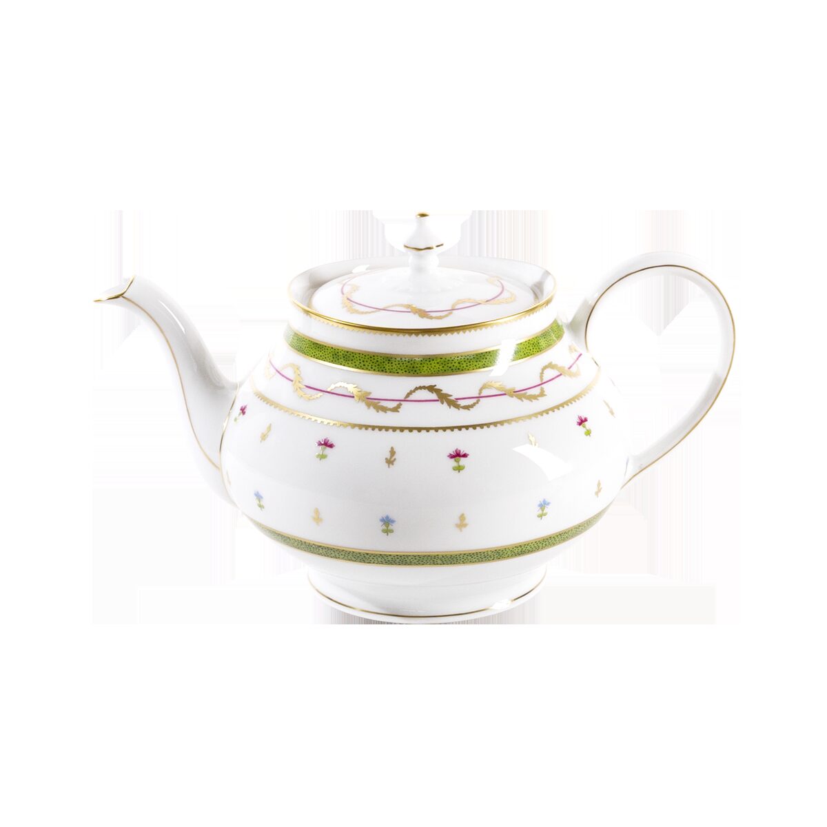 Haviland Vieux Paris Vert Round Teapot