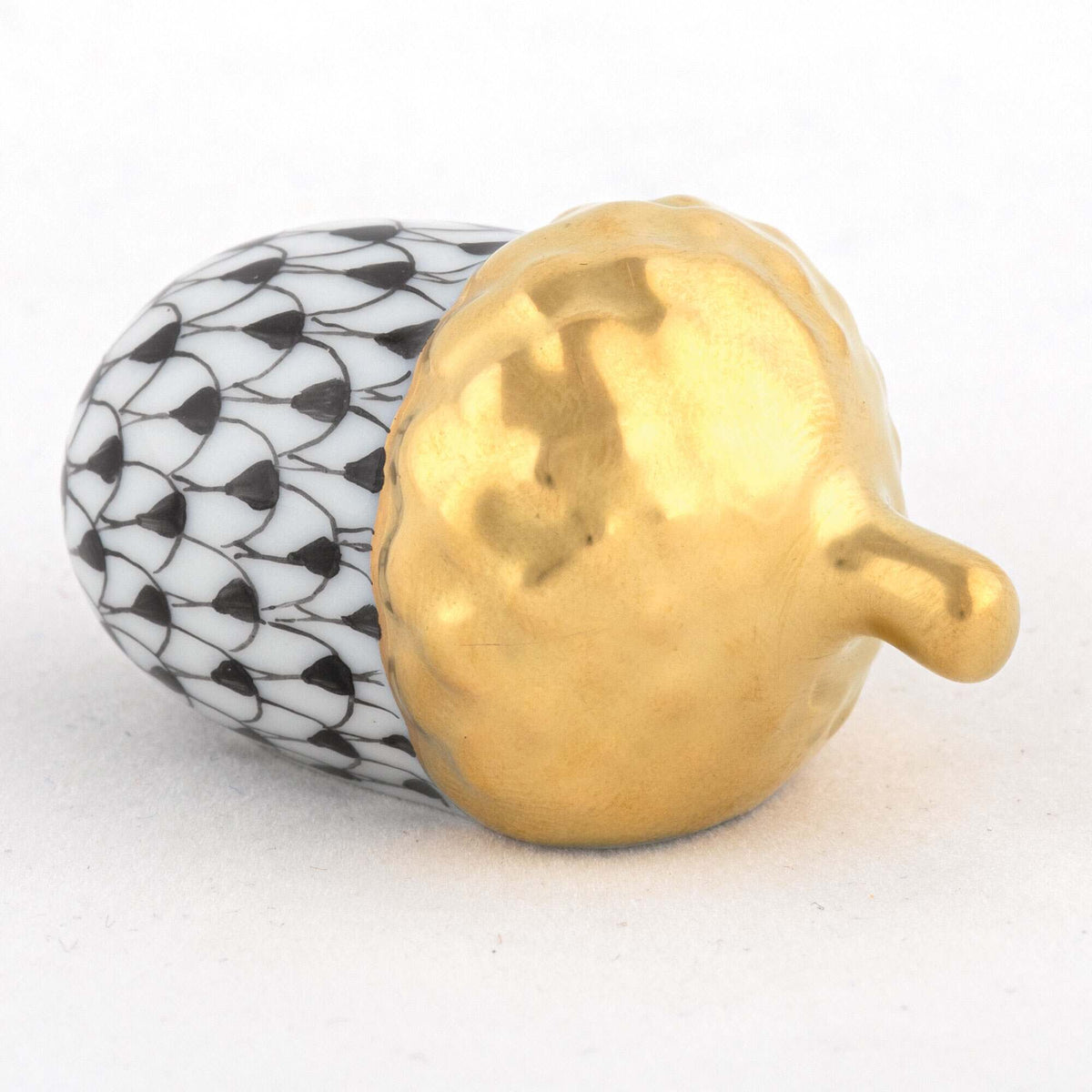 Herend Acorn Figurine – Black, alternate view