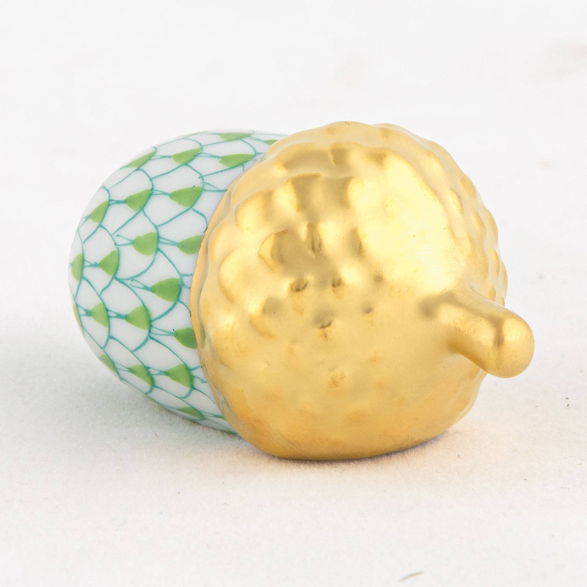 Herend Acorn Figurine – Key Lime, alternate view