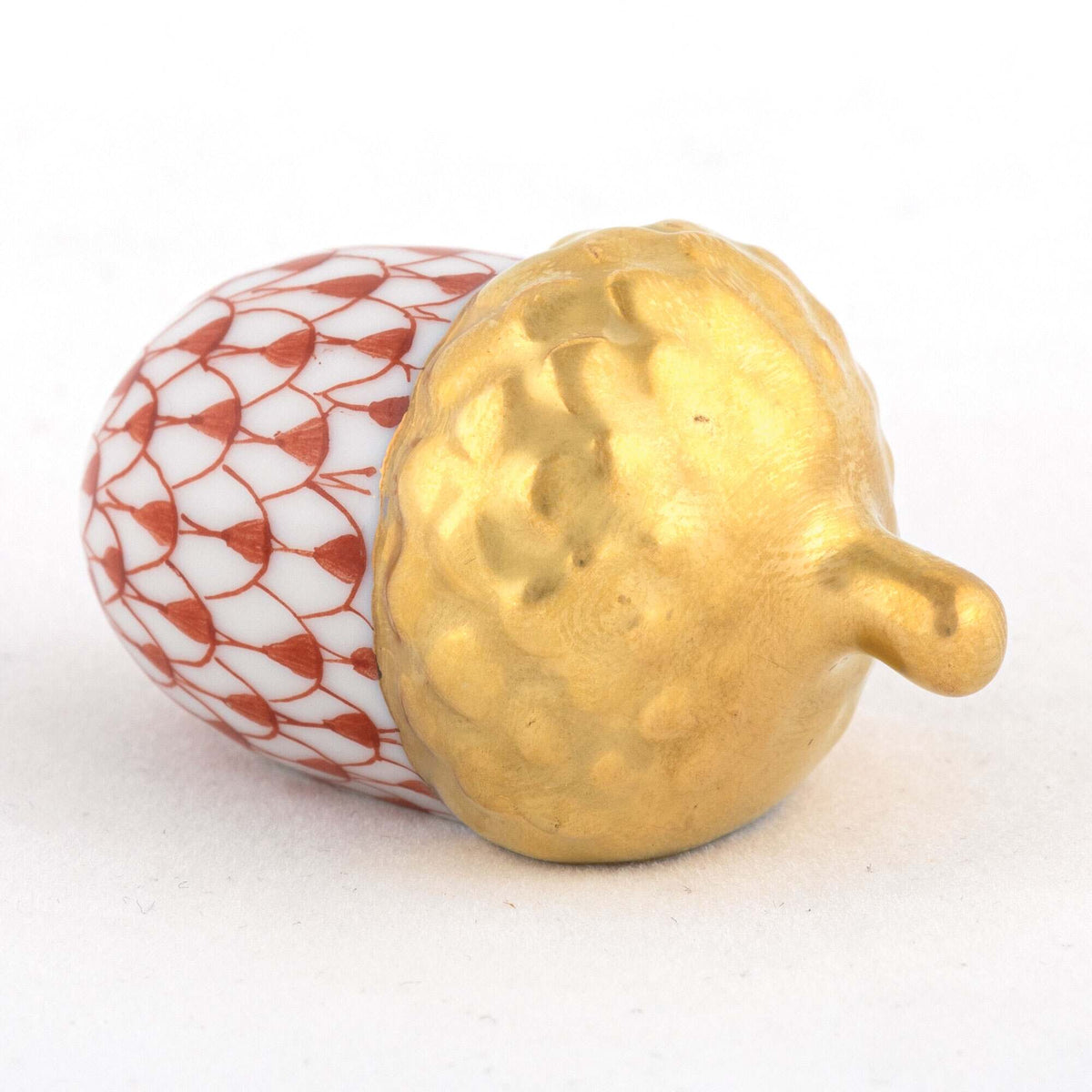 Herend Acorn Figurine – Rust, alternate view
