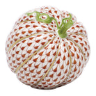Hand-painted Herend Acorn Squash Figurine in fine porcelain, 2.25in L X 2.25in H, on a white background