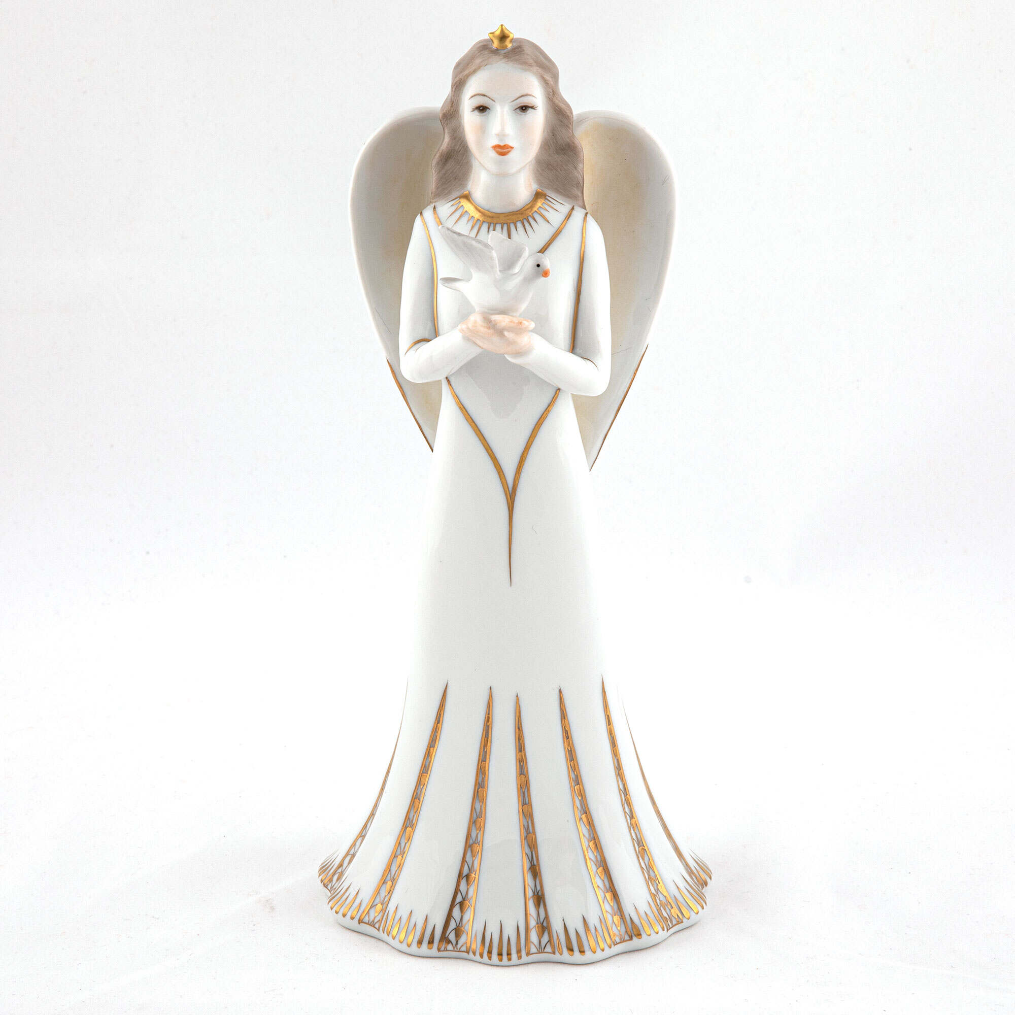 Herend Angel with Dove Figurine — additional view
