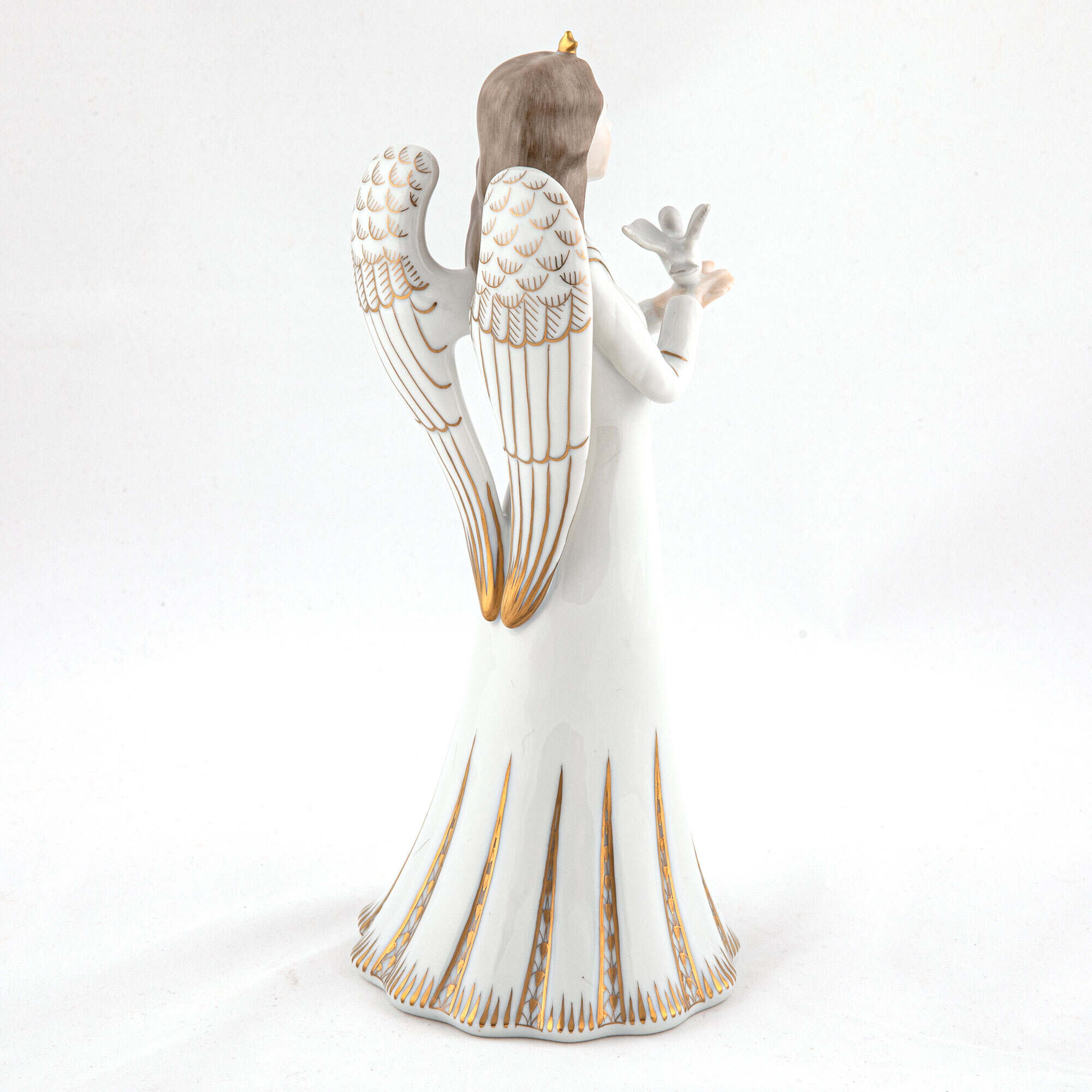Herend Angel with Dove Figurine — additional view