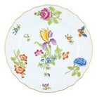 Hand-painted Herend Antique Iris Dinner Plate in fine porcelain, 10.5in D,, Motif 1, on a white background