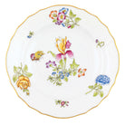 Hand-painted Herend Antique Iris Salad Plate in fine porcelain, 7.5in D,, Motif 2, on a white background