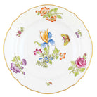 Hand-painted Herend Antique Iris Salad Plate in fine porcelain, 7.5in D,, Motif 3, on a white background